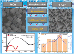 Graphical abstract: Fe–CuP nanocubes for nitrate-to-ammonia conversion