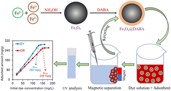 Graphical abstract: Magnetically recyclable adsorption of anionic pollutants from wastewater using 3,5-diaminobenzoic acid-functionalized magnetic iron oxide nanoparticles