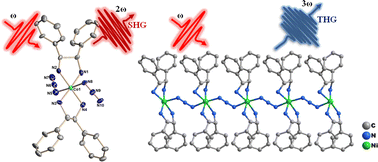 Graphical abstract: Two chiral CoIII and NiII complexes with identical ligands presenting different nonlinear optical responses
