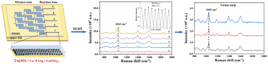 Graphical abstract: A recyclable PDMS microfluidic surface-enhanced Raman scattering Cu/AgNP chip for the analysis of sulfadiazine in aquatic products