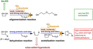 Graphical abstract: Controllable transformation of biomass-derived diols over an ammonia-modified H-Beta zeolite