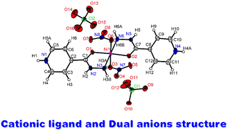 Graphical abstract: The new dual anion solvent-free nickel complex based on the pyridine-4-carbohydrazide ligand