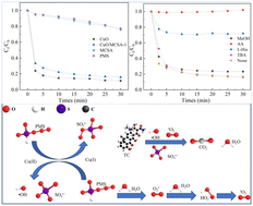 Graphical abstract: Efficient peroxymonosulfate activation by microscale CuO coated melamine–cyanuric acid supramolecular assembly toward tetracycline degradation