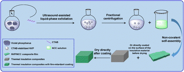 Graphical abstract: Nano-violet phosphorus/nano-crystalline cellulose composite films for fire-retardant coatings
