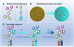 Graphical abstract: Dual-mode molecular photoswitches with multiple-stimulus response by eliminating the heavy-atom effect and introducing multifunctionality