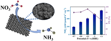 Graphical abstract: Phosphorus-rich CoP4@N–C nanoarrays for efficient nitrate-to-ammonia electroreduction