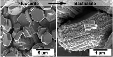 Graphical abstract: The role of fluocerite in the genesis of bastnäsite: mechanistic insights and transformation pathways