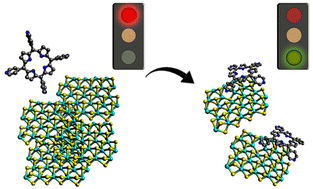 Graphical abstract: Simultaneous exfoliation and functionalization of MoS2 with tetrapyridyl porphyrin