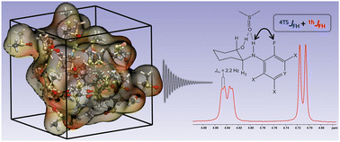 Graphical abstract: Molecular dynamics and NMR reveal the coexistence of H-bond-assisted and through-space JFH coupling in fluorinated amino alcohols