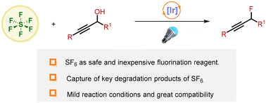Graphical abstract: Photoinduced SF6 degradation for deoxyfluorination of propargyl alcohols