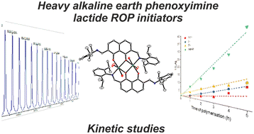 Graphical abstract: Phenoxy imine NOON complexes of heavy alkaline earth ions for the ring-opening polymerisation of cyclic esters