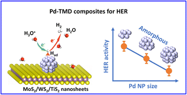 Graphical abstract: Fabrication of amorphous subnanometric palladium nanostructures on metallic transition metal dichalcogenides for efficient hydrogen evolution reaction