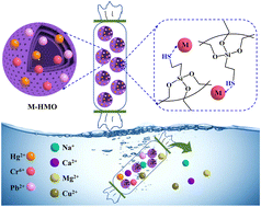 Graphical abstract: Tunable hollow mesoporous organosilica for efficient adsorption of heavy metal ions from water