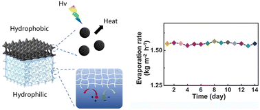Graphical abstract: Design of a bifunctional Janus structure for high efficiency solar distillation in hypersaline brine