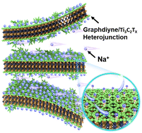 Graphical abstract: Controlled growth of a 2D/2D heterojunction for high-performance sodium ion storage