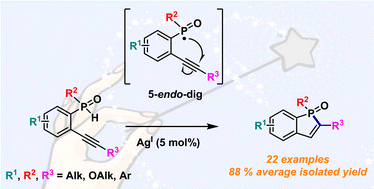 Graphical abstract: Efficient synthesis of benzophosphole oxides via Ag-promoted radical cycloisomerization