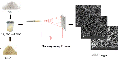 Graphical abstract: Development of hybrid electrospun alginate-pulverized moringa composites