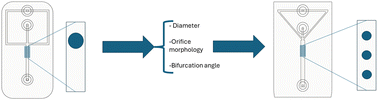 Graphical abstract: 3D printing in microfluidics: experimental optimization of droplet size and generation time through flow focusing, phase, and geometry variation