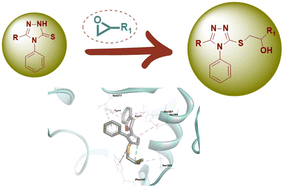 Graphical abstract: Discovery of novel 1,2,4-triazole tethered β-hydroxy sulfides as bacterial tyrosinase inhibitors: synthesis and biophysical evaluation through in vitro and in silico approaches