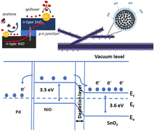 Graphical abstract: Enhanced acetone gas-sensing characteristics of Pd–NiO nanorods/SnO2 nanowires sensors