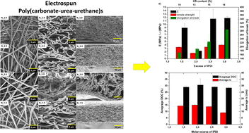 Graphical abstract: Influence of the hard segments content on the properties of electrospun aliphatic poly(carbonate-urethane-urea)s