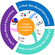 Graphical abstract: σ-Hole, lone-pair-hole, and π-hole site-based interactions in aerogen-comprising complexes: a comparative study
