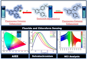 Graphical abstract: Drug molecules beyond chemical biology: fluorescence- and DFT-based investigations for fluoride ion sensing and the trace detection of chloroform