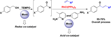 Graphical abstract: Solid acids as cocatalysts in the chelation-assisted hydroacylation of alkenes and alkynes