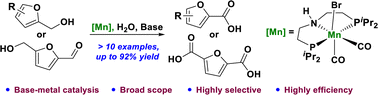 Graphical abstract: Manganese-catalyzed oxidation of furfuryl alcohols and furfurals to efficient synthesis of furoic acids