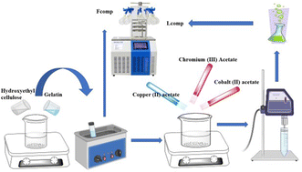 Graphical abstract: Advanced functional Cu–Cr–Co-NPs@gelatin (GLN)-hydroxyethyl cellulose (HEC) nanocomposites with antimicrobial and anticancer activities