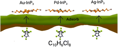 Graphical abstract: Biodetector for chlordane using doped InP3 monolayers: a density functional theory study