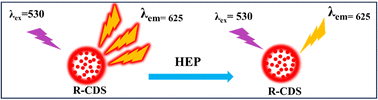 Graphical abstract: Carbon dots with red emission as nanoprobe for sensing of heparin in biofluids and pharmaceutical samples