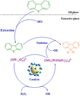 Graphical abstract: Silicotungstate@ZIF-67 as an effective catalyst for an extraction and oxidative desulfurization system