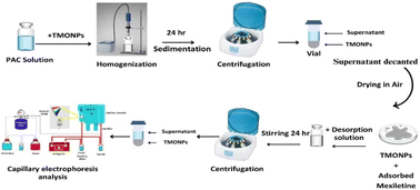 Graphical abstract: Desorption of pharmaceutical hydrochlorides from transition metal oxide nanoparticles – investigation by capillary electrophoresis