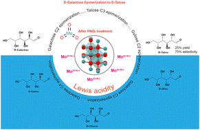 Graphical abstract: Molybdenum oxide with a varied valency ratio to enable selective d-galactose epimerization to d-talose