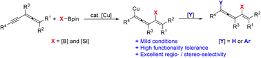 Graphical abstract: Copper-catalyzed remote double functionalization of allenynes