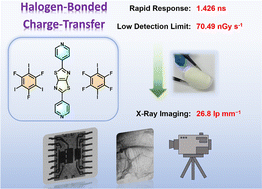 Graphical abstract: Halogen-bonded charge-transfer co-crystal scintillators for high-resolution X-ray imaging