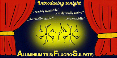 Graphical abstract: Introducing AFS ([Al(SO3F)3]x) – a thermally stable, readily available, and catalytically active solid Lewis superacid