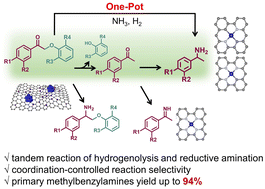 Graphical abstract: Atomically dispersed cobalt catalysts for tandem synthesis of primary benzylamines from oxidized β-O-4 segments