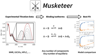 Graphical abstract: Musketeer: a software tool for the analysis of titration data