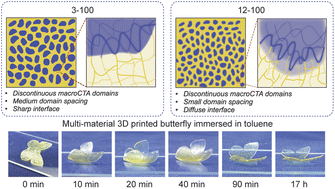 Graphical abstract: Nanostructure design of 3D printed materials through macromolecular architecture