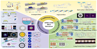 Graphical abstract: Recent advances of optical fiber biosensors based on surface plasmon resonance: sensing principles, structures, and prospects