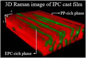 Graphical abstract: Morphology of impact polypropylene copolymer extruded cast film revealed by confocal Raman imaging