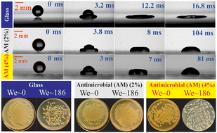 Graphical abstract: Bacteria–surface interactions: role of impacting bacteria-laden droplets