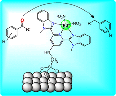 Graphical abstract: Selective hydrodeoxygenation of oxygenated aromatic molecules using a molecular palladium catalyst covalently bound to a solid SiO2 support