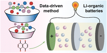 Graphical abstract: Data-driven discovery of carbonyl organic electrode molecules: machine learning and experiment