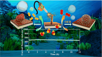 Graphical abstract: Coupled plasma etching and electrodeposition of CoP/NiO nanosheets with surface reconstruction for water-splitting