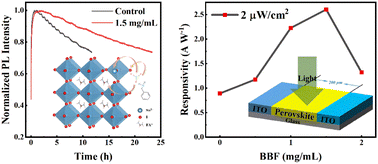 Graphical abstract: Photoelectric performance enhancement of Sn-based perovskites by benzylamine boron trifluoride passivation