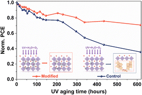 Graphical abstract: Melatonin treatment as an anti-aging therapy for UV-related degradation of perovskite solar cells