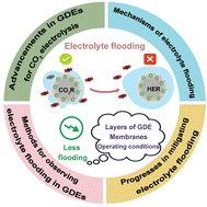 Graphical abstract: Insights into electrolyte flooding in flexible gas diffusion electrodes for CO2 electrolysis: from mechanisms to effective mitigation strategies